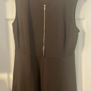New York and Co. Zip Front Fit and Flare Dress